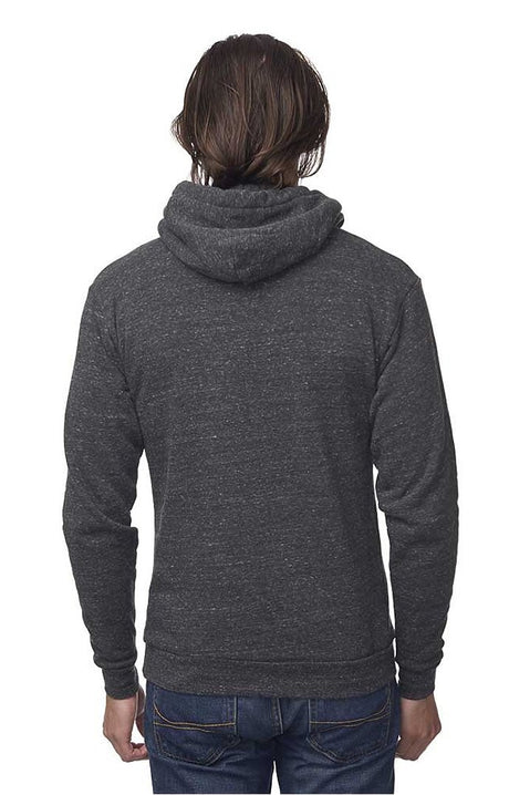 Royal Apparel 37055 Unisex eco Triblend Fleece Pullover Hoodie - Eco Tri Charcoal