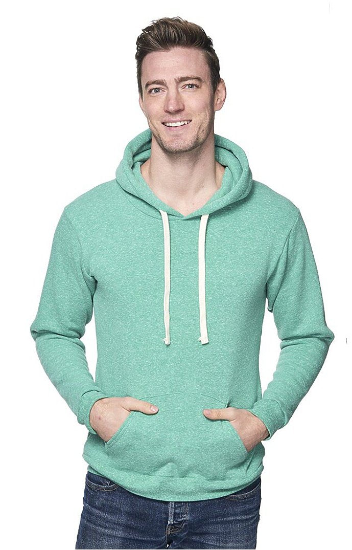 Royal Apparel 37055 Unisex eco Triblend Fleece Pullover Hoodie - Eco Tri Kelly