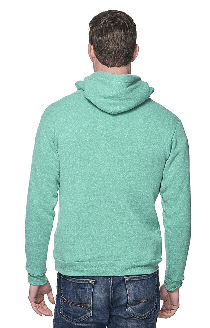 Royal Apparel 37055 Unisex eco Triblend Fleece Pullover Hoodie - Eco Tri Kelly