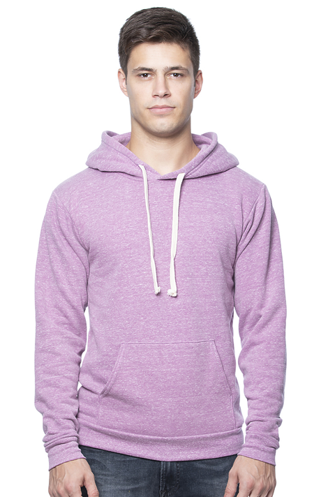Royal Apparel 37055 Unisex eco Triblend Fleece Pullover Hoodie - Eco Tri Purple