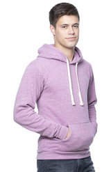 Royal Apparel 37055 Unisex eco Triblend Fleece Pullover Hoodie - Eco Tri Purple