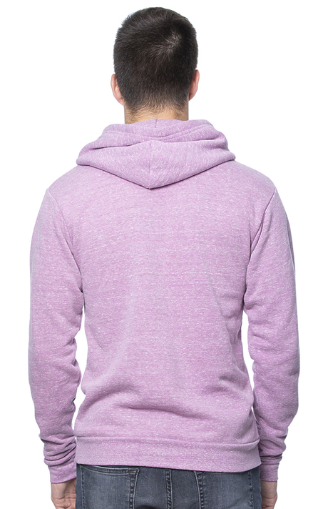 Royal Apparel 37055 Unisex eco Triblend Fleece Pullover Hoodie - Eco Tri Purple