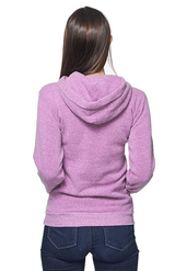 Royal Apparel 37055 Unisex eco Triblend Fleece Pullover Hoodie - Eco Tri Purple