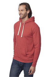 Royal Apparel 37055 Unisex eco Triblend Fleece Pullover Hoodie - Eco Tri True Red