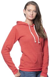 Royal Apparel 37055 Unisex eco Triblend Fleece Pullover Hoodie - Eco Tri True Red