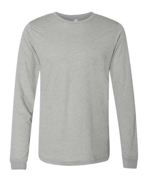 BELLA + CANVAS Triblend Long Sleeve Tee - Athletic Grey Triblend - BELLA + CANVAS 3513 BELLA + CANVAS Athletic Grey Triblend XS