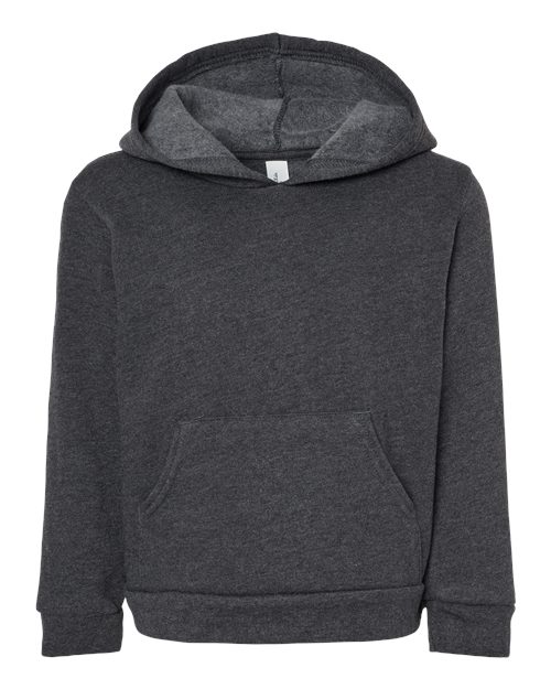 BELLA + CANVAS Toddler Sponge Fleece Pullover Hoodie - BELLA + CANVAS 3719T BELLA + CANVAS Dark Grey Heather 2T