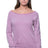 Royal Apparel 37120 Women's eco Triblend Fleece Raglan w/Pouch Pocket - Eco Tri Purple