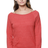Royal Apparel 37120 Women's eco Triblend Fleece Raglan w/Pouch Pocket - Eco Tri True Red