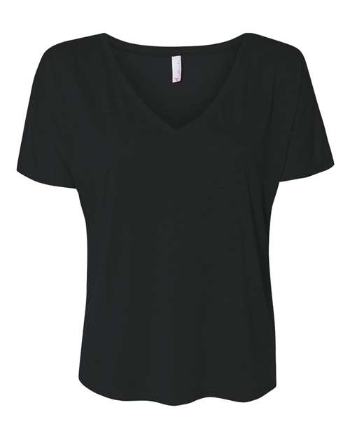 BELLA + CANVAS Women’s Slouchy V-Neck Tee - BELLA + CANVAS 8815 BELLA + CANVAS Black S