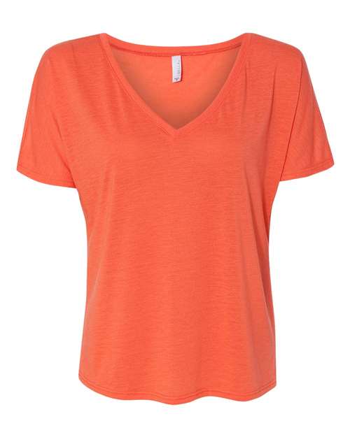 BELLA + CANVAS Women’s Slouchy V-Neck Tee - BELLA + CANVAS 8815 BELLA + CANVAS Coral S