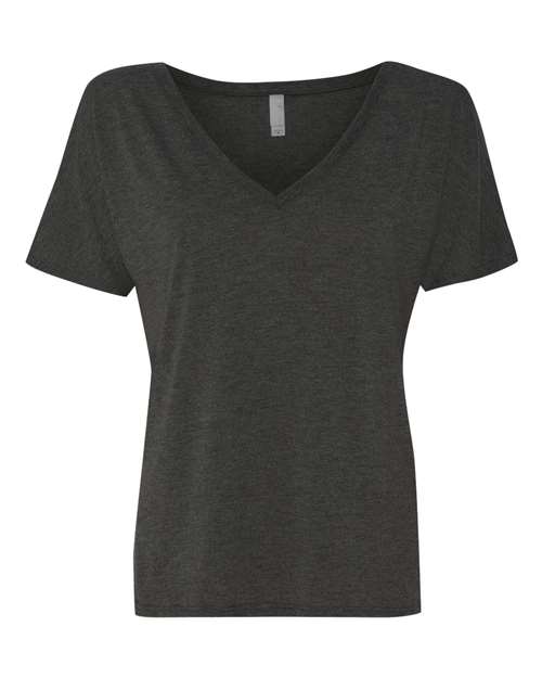 BELLA + CANVAS Women’s Slouchy V-Neck Tee - BELLA + CANVAS 8815 BELLA + CANVAS Dark Grey Heather S