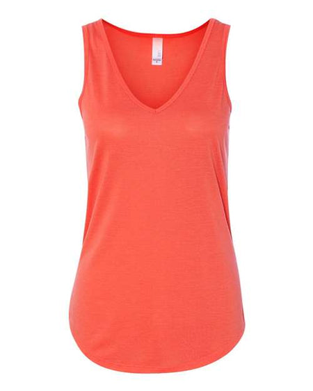 BELLA + CANVAS Women's Flowy V-Neck Tank - BELLA + CANVAS 8805 BELLA + CANVAS Coral S