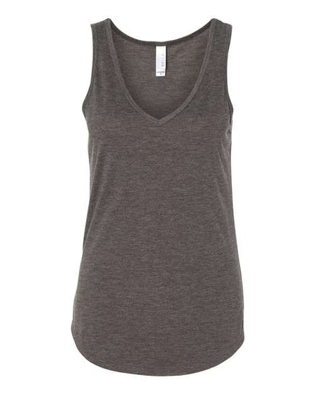 BELLA + CANVAS Women's Flowy V-Neck Tank - BELLA + CANVAS 8805 BELLA + CANVAS Dark Grey Heather S