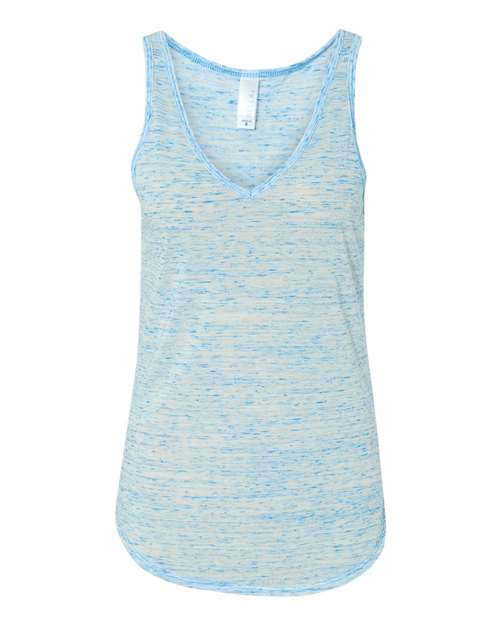 BELLA + CANVAS Women's Flowy V-Neck Tank - BELLA + CANVAS 8805 BELLA + CANVAS Blue Marble S