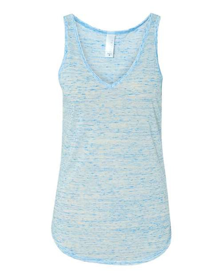 BELLA + CANVAS Women's Flowy V-Neck Tank - BELLA + CANVAS 8805 BELLA + CANVAS Blue Marble S