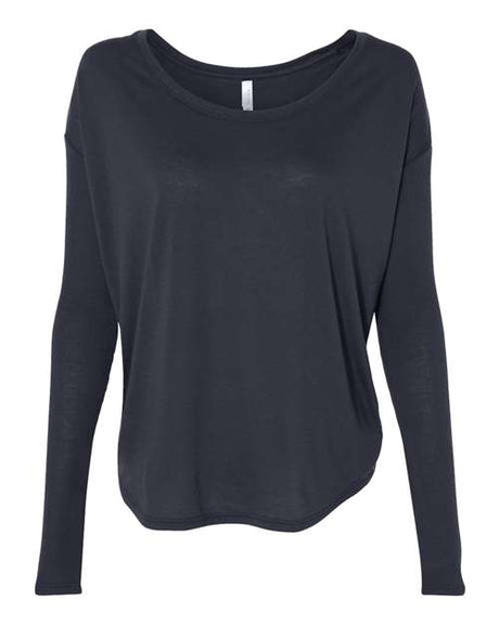 BELLA + CANVAS Women’s Flowy 2x1 Ribbed Long Sleeve Tee - BELLA + CANVAS 8852