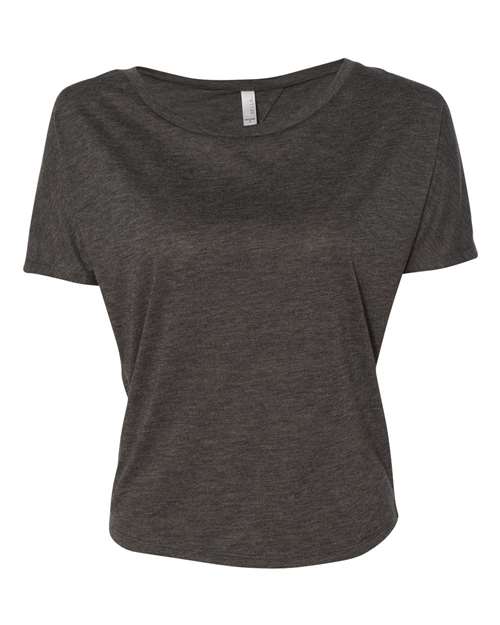 BELLA + CANVAS Women's Flowy Open Back Tee - BELLA + CANVAS 8871 BELLA + CANVAS Dark Grey Heather S