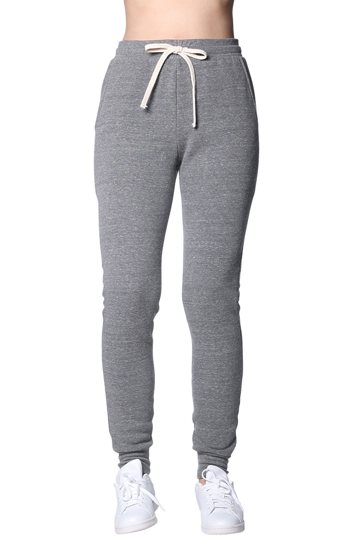Royal Apparel 37170 Unisex eco Triblend Fleece Jogger Pant - Eco Tri Grey