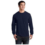 Joe's USA Men's Ultra Cotton 100% Cotton Long Sleeve T-Shirt with Pocket Joe's USA
