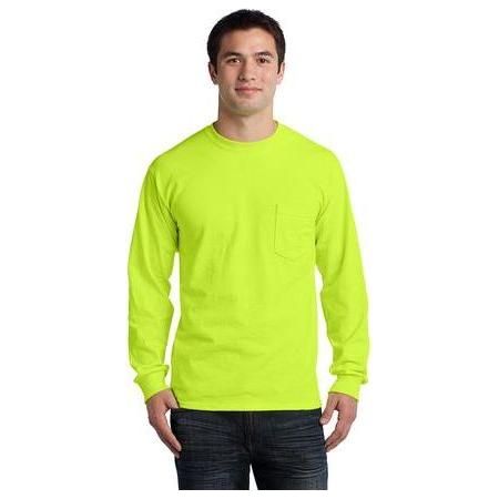 Joe's USA Men's Ultra Cotton 100% Cotton Long Sleeve T-Shirt with Pocket Joe's USA
