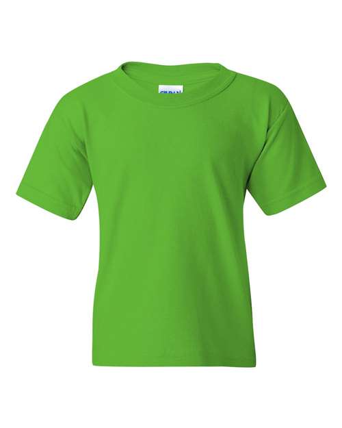 Gildan Heavy Cotton™ Youth T-Shirt - Electric Green - Gildan 5000B Gildan Electric Green XS