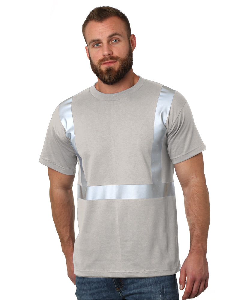 Bayside Unisex USA-Made High Visibility T-Shirt - Natural - Bayside 3751