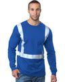 Bayside Men's USA-Made Hi-Visibility Long Sleeve T-Shirt - Royal Blue - Bayside 3761