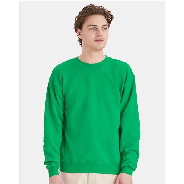 Hanes Ecosmart® Crewneck Sweatshirt - Kelly Green - Hanes P160 Hanes