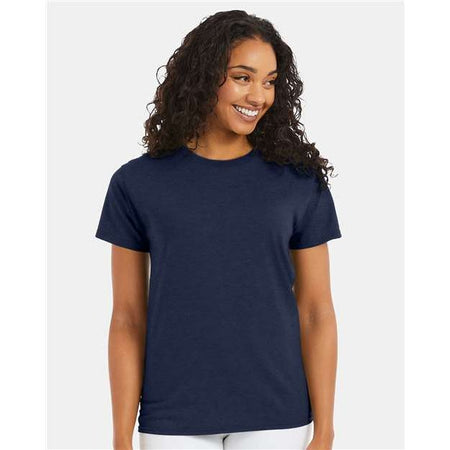 Hanes Ecosmart™ T-Shirt - Heather Navy - Hanes 5170 Hanes