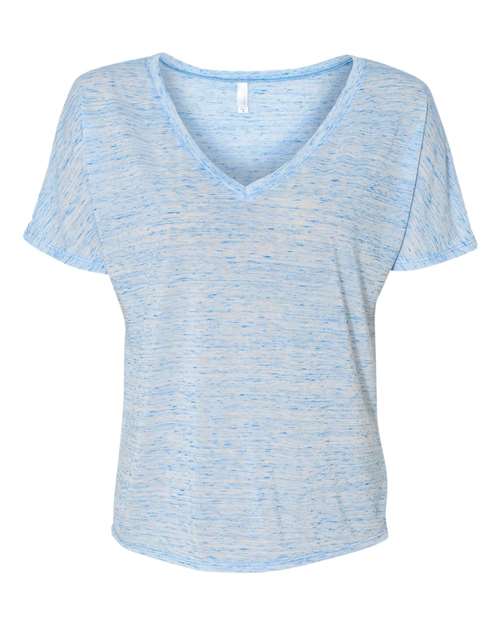 BELLA + CANVAS Women’s Slouchy V-Neck Tee - BELLA + CANVAS 8815 BELLA + CANVAS Blue Marble S