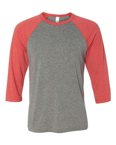 BELLA + CANVAS Unisex Three-Quarter Sleeve Baseball Tee - BELLA + CANVAS 3200