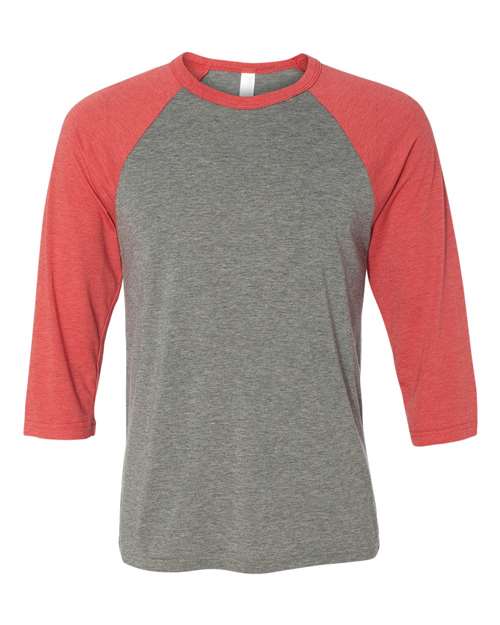 BELLA + CANVAS Unisex Three-Quarter Sleeve Baseball Tee - BELLA + CANVAS 3200