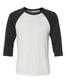 Bella + Canvas 3200 Unisex Three-Quarter Sleeve Baseball Tee