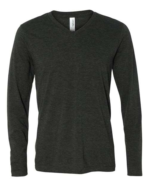 BELLA + CANVAS Unisex Long Sleeve V-Neck Tee - BELLA + CANVAS 3425