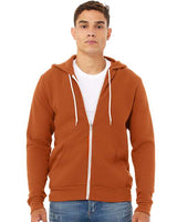 Bella + Canvas 3739 Unisex Sponge Fleece Full-Zip Hoodie Sweatshirt