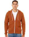 Bella + Canvas 3739 Unisex Sponge Fleece Full-Zip Hoodie Sweatshirt