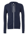 Bella + Canvas 3739 Unisex Sponge Fleece Full-Zip Hoodie Sweatshirt