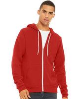 Bella + Canvas 3739 Unisex Sponge Fleece Full-Zip Hoodie Sweatshirt
