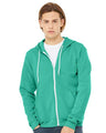 Bella + Canvas 3739 Unisex Sponge Fleece Full-Zip Hoodie Sweatshirt