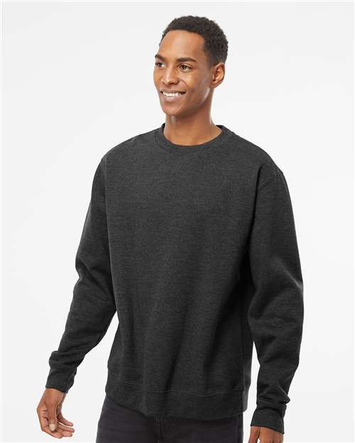 Independent Trading Co. Midweight Crewneck Sweatshirt - Charcoal Heather - Independent Trading Co. SS3000 Independent Trading Co.