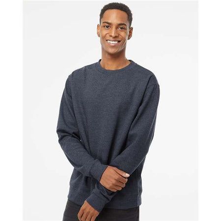 Independent Trading Co. Midweight Crewneck Sweatshirt - Classic Navy Heather - Independent Trading Co. SS3000 Independent Trading Co. Classic Navy Heather XS