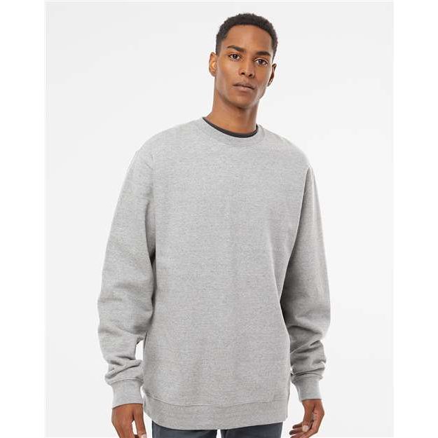 Independent Trading Co. Midweight Crewneck Sweatshirt - Grey Heather - Independent Trading Co. SS3000 Independent Trading Co. Grey Heather XS