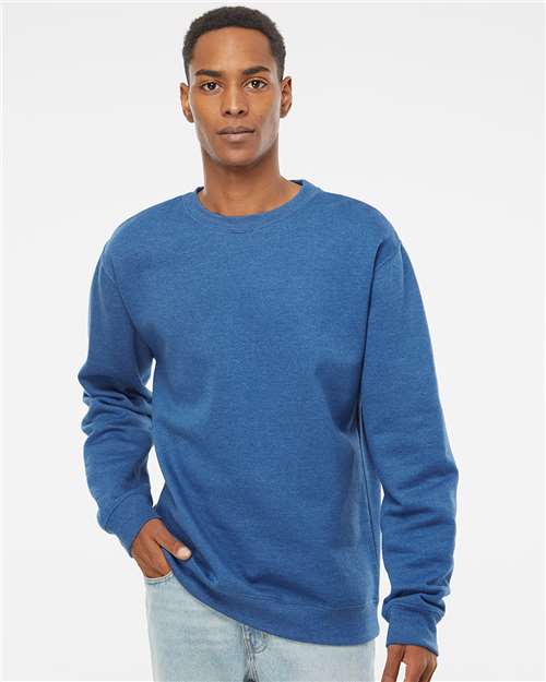 Independent Trading Co. Midweight Crewneck Sweatshirt - Royal Heather - Independent Trading Co. SS3000 Independent Trading Co.