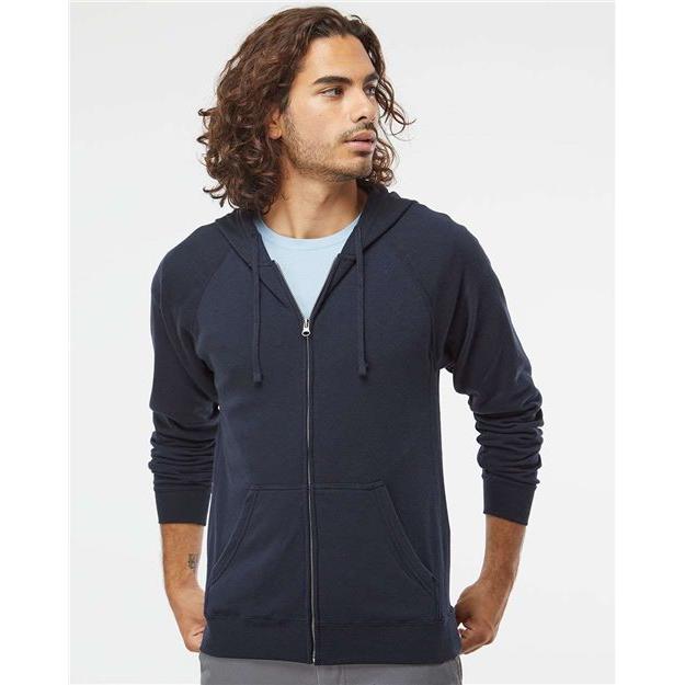 Independent Trading Co. Special Blend Raglan Full-Zip Hooded Sweatshirt - Independent Trading Co. PRM33SBZ Independent Trading Co.