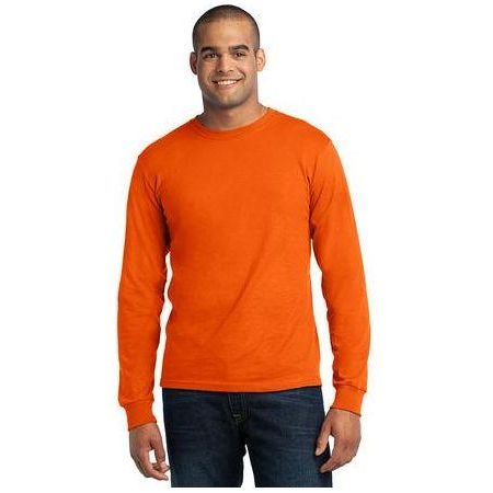 Mens Long Sleeve All-American Tee Joe's USA Small Safety Orange