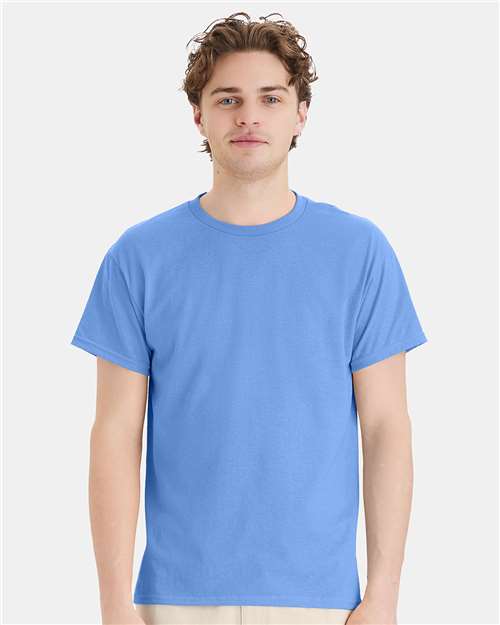 Hanes Ecosmart™ T-Shirt - Carolina Blue - Hanes 5170 Hanes Carolina Blue S