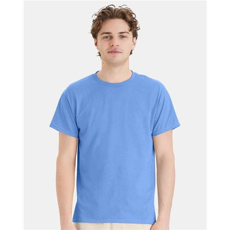 Hanes Ecosmart™ T-Shirt - Carolina Blue - Hanes 5170 Hanes Carolina Blue S