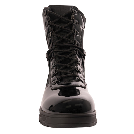 Rothco Forced Entry High-Gloss Tactical Boot with Side Zipper - 8 Inch Black 5
