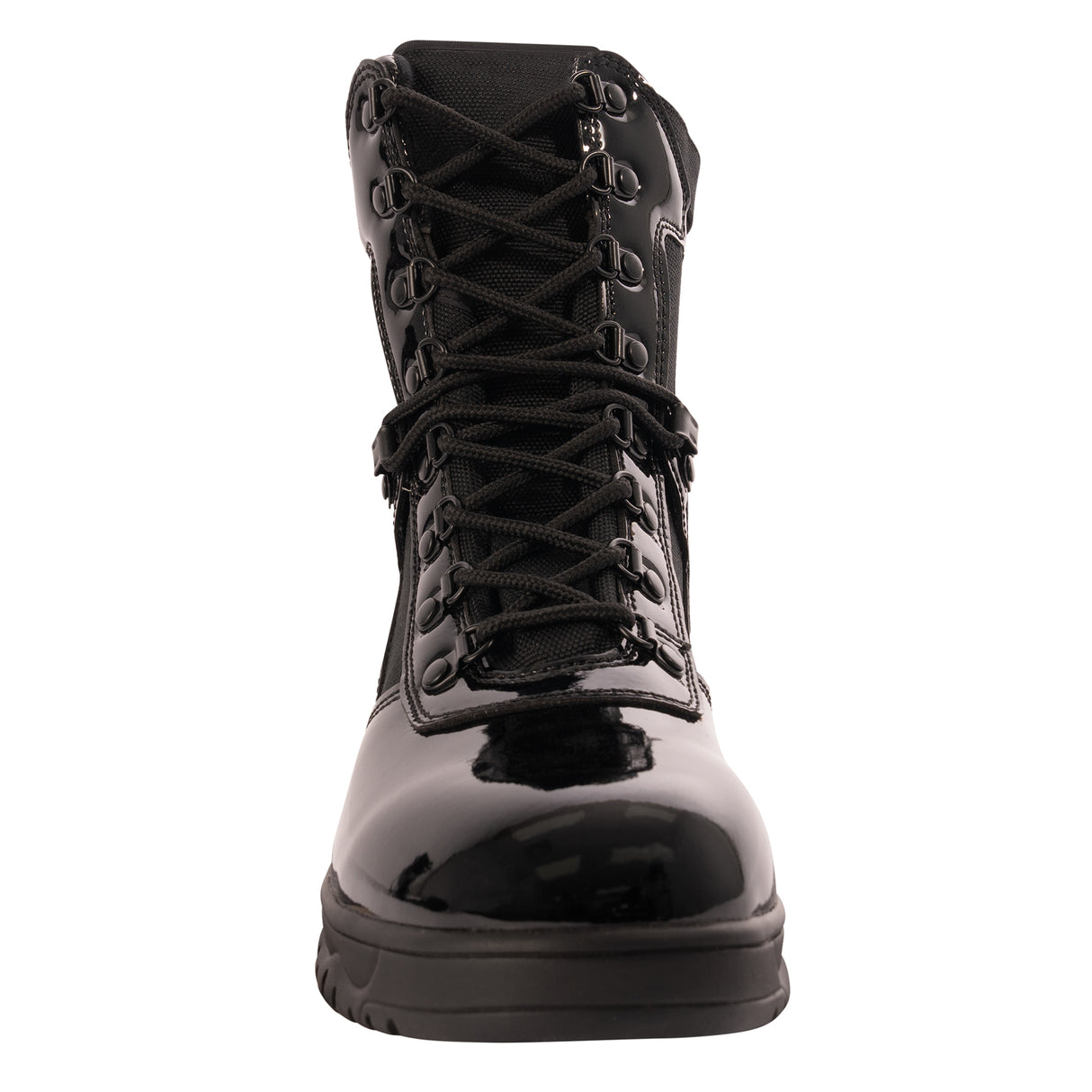 Rothco Forced Entry High-Gloss Tactical Boot with Side Zipper - 8 Inch Black 10.5